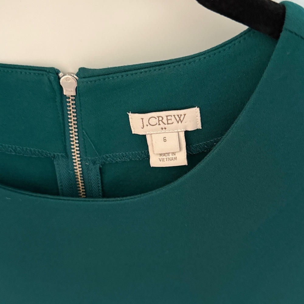 J. Crew emerald green dress Size 6